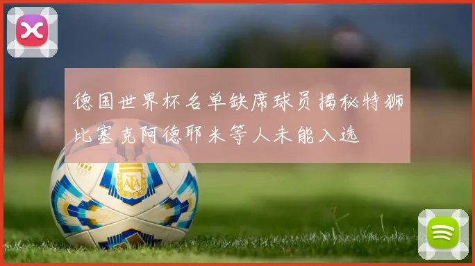 德国世界杯名单缺席球员揭秘特狮比塞克阿德耶米等人未能入选